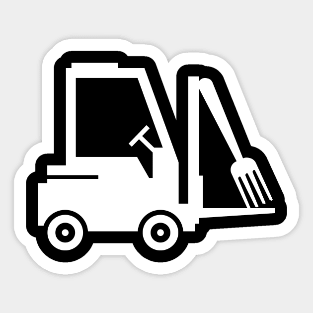 Forklift Dad Joke Sticker by Caregiverology